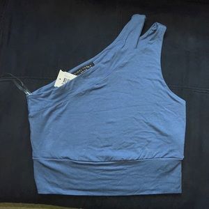 NWT One Shoulder Crop Top Size S